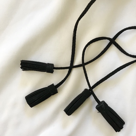 Black Lace Up Lauren Conrad Flats - Size 8 - Picture 6 of 6